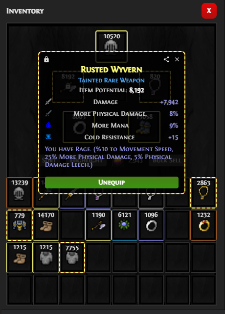 Complex Itemization in Pixel Valkyrie